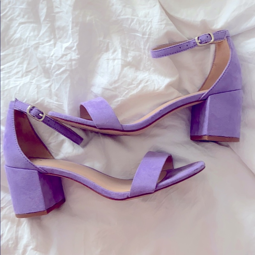 Lilac Stacked Heel